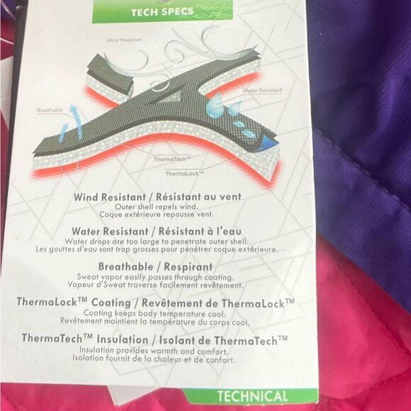 NWT ARCTIX Kids Jackalope Insulated Outdoor Purple Pink Winter Jacket size XL - Picture 10 of 16